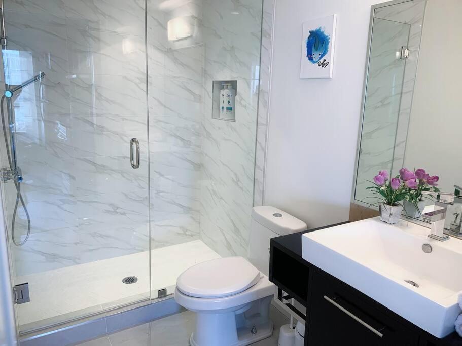 溫哥華Downtown 3Br/2Ba+Views+Skytrain+Free Parking公寓 外观 照片