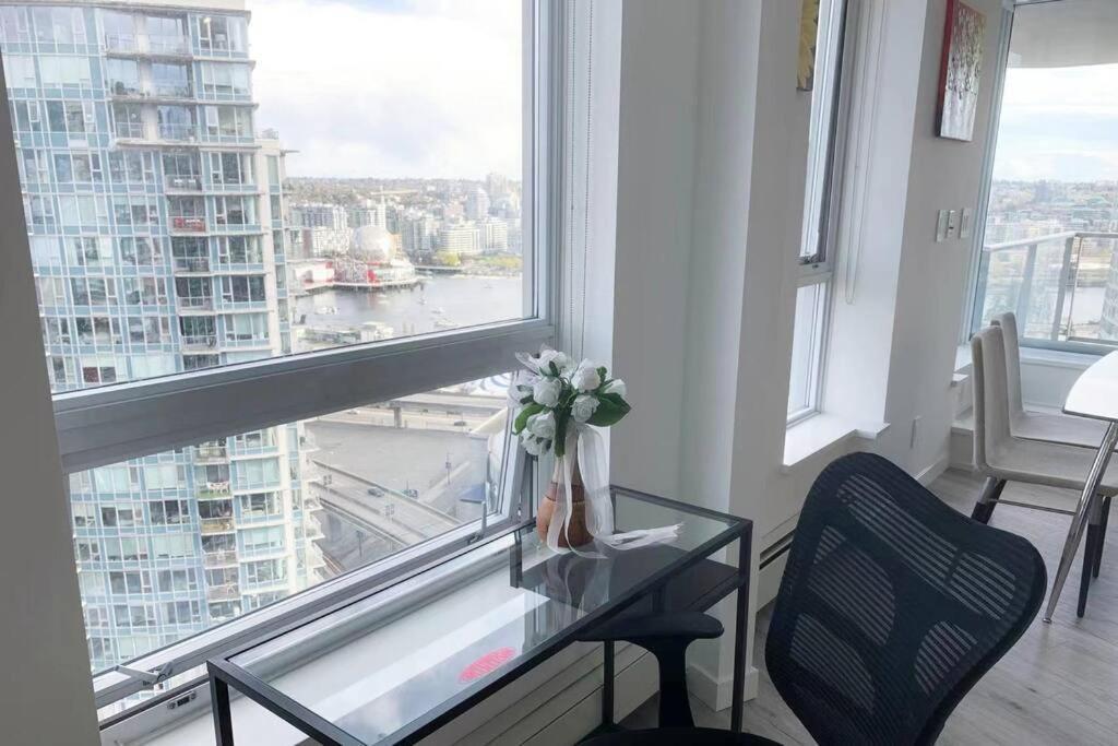 溫哥華Downtown 3Br/2Ba+Views+Skytrain+Free Parking公寓 外观 照片