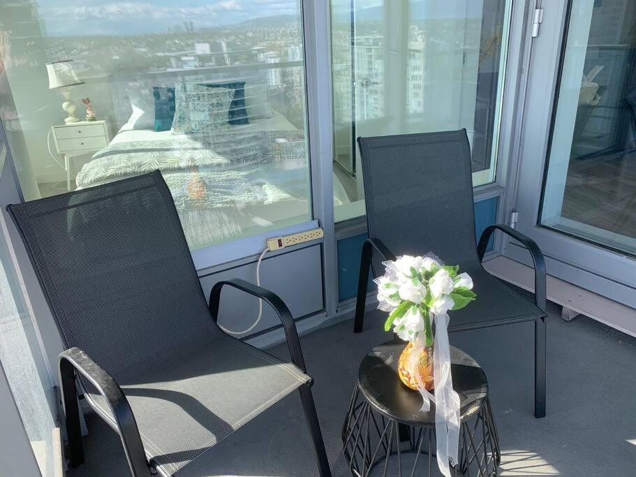 溫哥華Downtown 3Br/2Ba+Views+Skytrain+Free Parking公寓 外观 照片