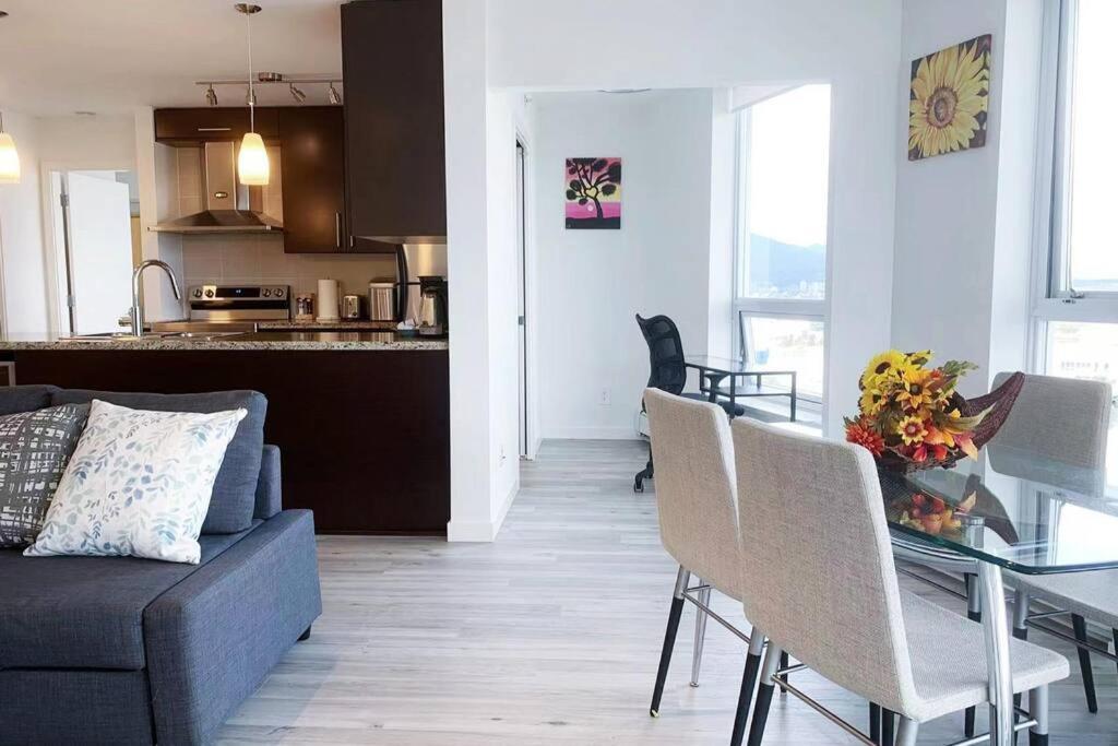 溫哥華Downtown 3Br/2Ba+Views+Skytrain+Free Parking公寓 外观 照片